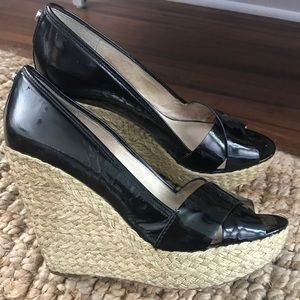 Michael Kors patent leather wedge